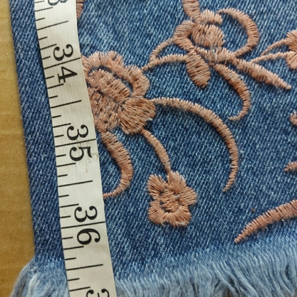 ASOS Florence Embroidered Raw Hem Jeans - Picture 6 of 9